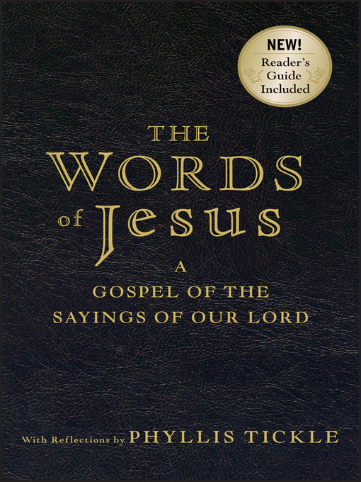 Title details for The Words of Jesus by Phyllis Tickle - Available